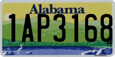 AL license plate 1AP3168