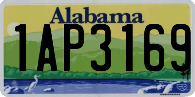 AL license plate 1AP3169