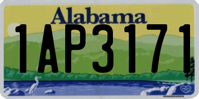 AL license plate 1AP3171