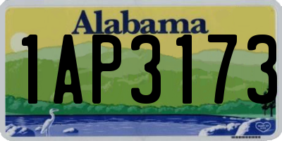 AL license plate 1AP3173