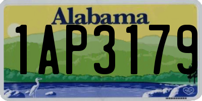 AL license plate 1AP3179