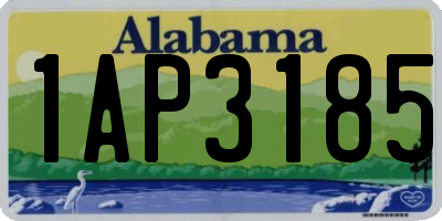 AL license plate 1AP3185