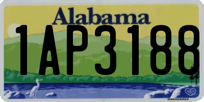 AL license plate 1AP3188