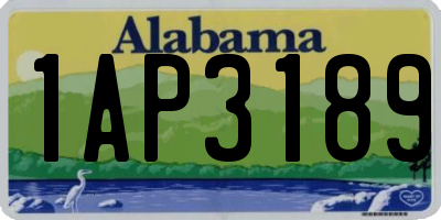 AL license plate 1AP3189
