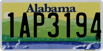 AL license plate 1AP3194