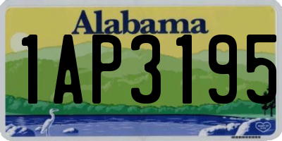 AL license plate 1AP3195