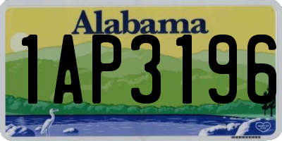 AL license plate 1AP3196