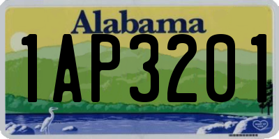 AL license plate 1AP3201