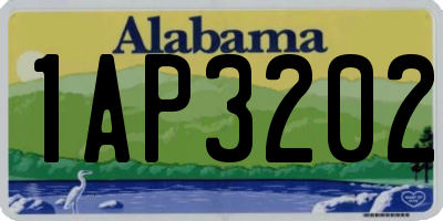 AL license plate 1AP3202
