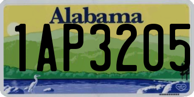 AL license plate 1AP3205