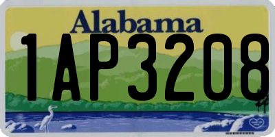 AL license plate 1AP3208