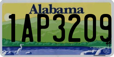 AL license plate 1AP3209