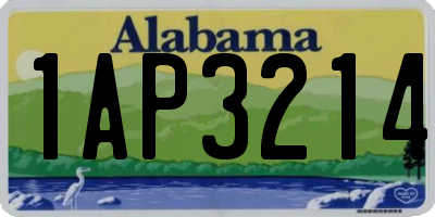 AL license plate 1AP3214