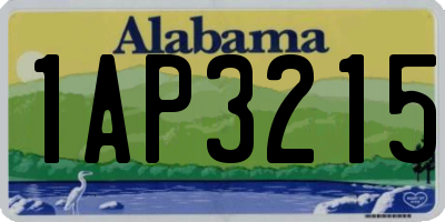 AL license plate 1AP3215