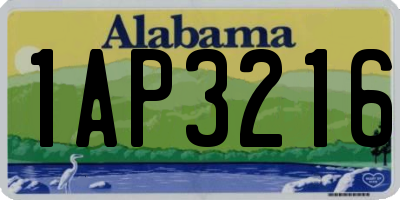AL license plate 1AP3216