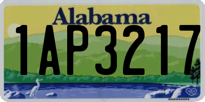 AL license plate 1AP3217
