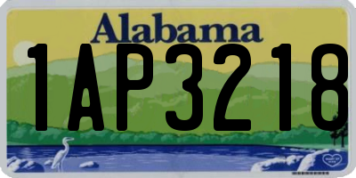 AL license plate 1AP3218