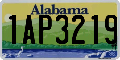 AL license plate 1AP3219
