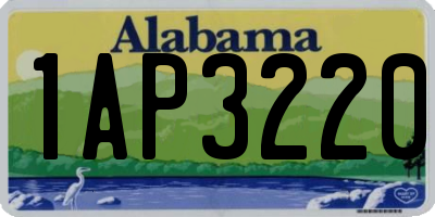 AL license plate 1AP3220