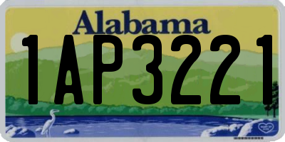 AL license plate 1AP3221