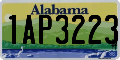 AL license plate 1AP3223