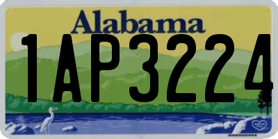 AL license plate 1AP3224