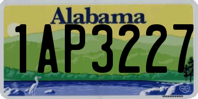 AL license plate 1AP3227