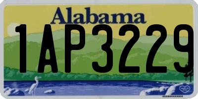 AL license plate 1AP3229