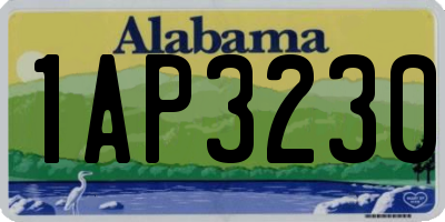 AL license plate 1AP3230