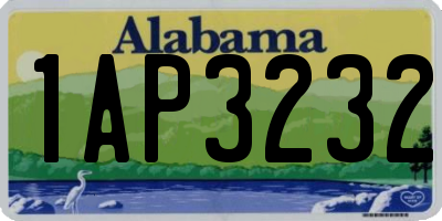AL license plate 1AP3232