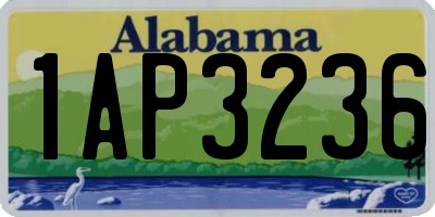 AL license plate 1AP3236