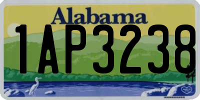 AL license plate 1AP3238