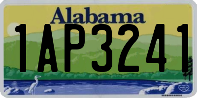 AL license plate 1AP3241