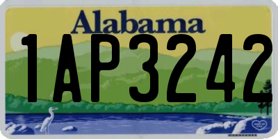 AL license plate 1AP3242