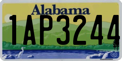 AL license plate 1AP3244