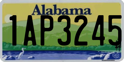 AL license plate 1AP3245