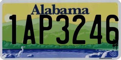 AL license plate 1AP3246
