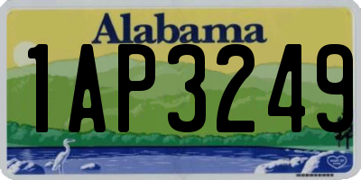 AL license plate 1AP3249