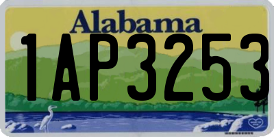AL license plate 1AP3253