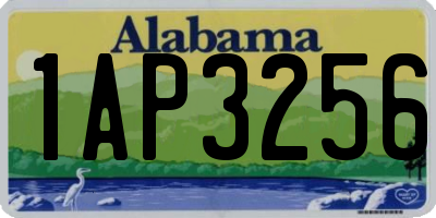 AL license plate 1AP3256