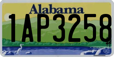 AL license plate 1AP3258