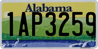 AL license plate 1AP3259