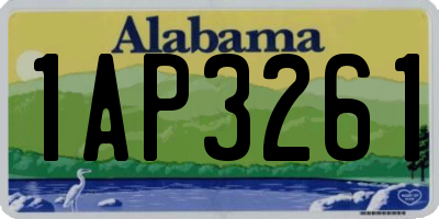 AL license plate 1AP3261