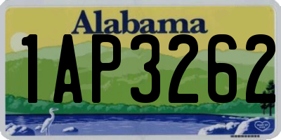 AL license plate 1AP3262