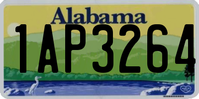 AL license plate 1AP3264