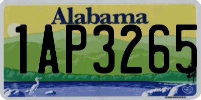 AL license plate 1AP3265