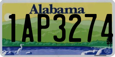 AL license plate 1AP3274