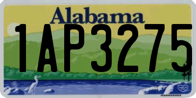 AL license plate 1AP3275