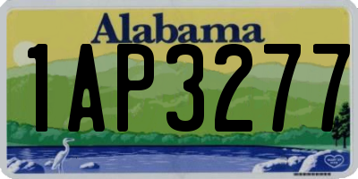 AL license plate 1AP3277