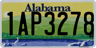 AL license plate 1AP3278
